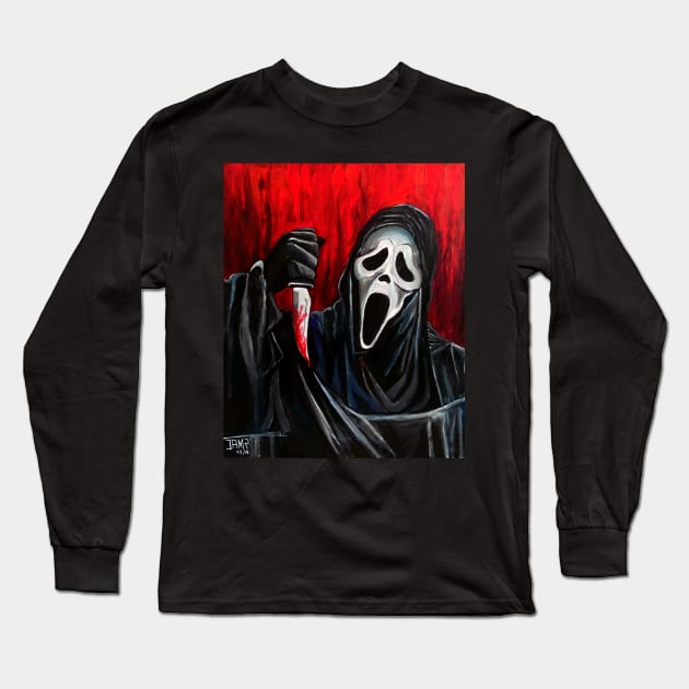 Scream Long Sleeve T-Shirt by Horrorart